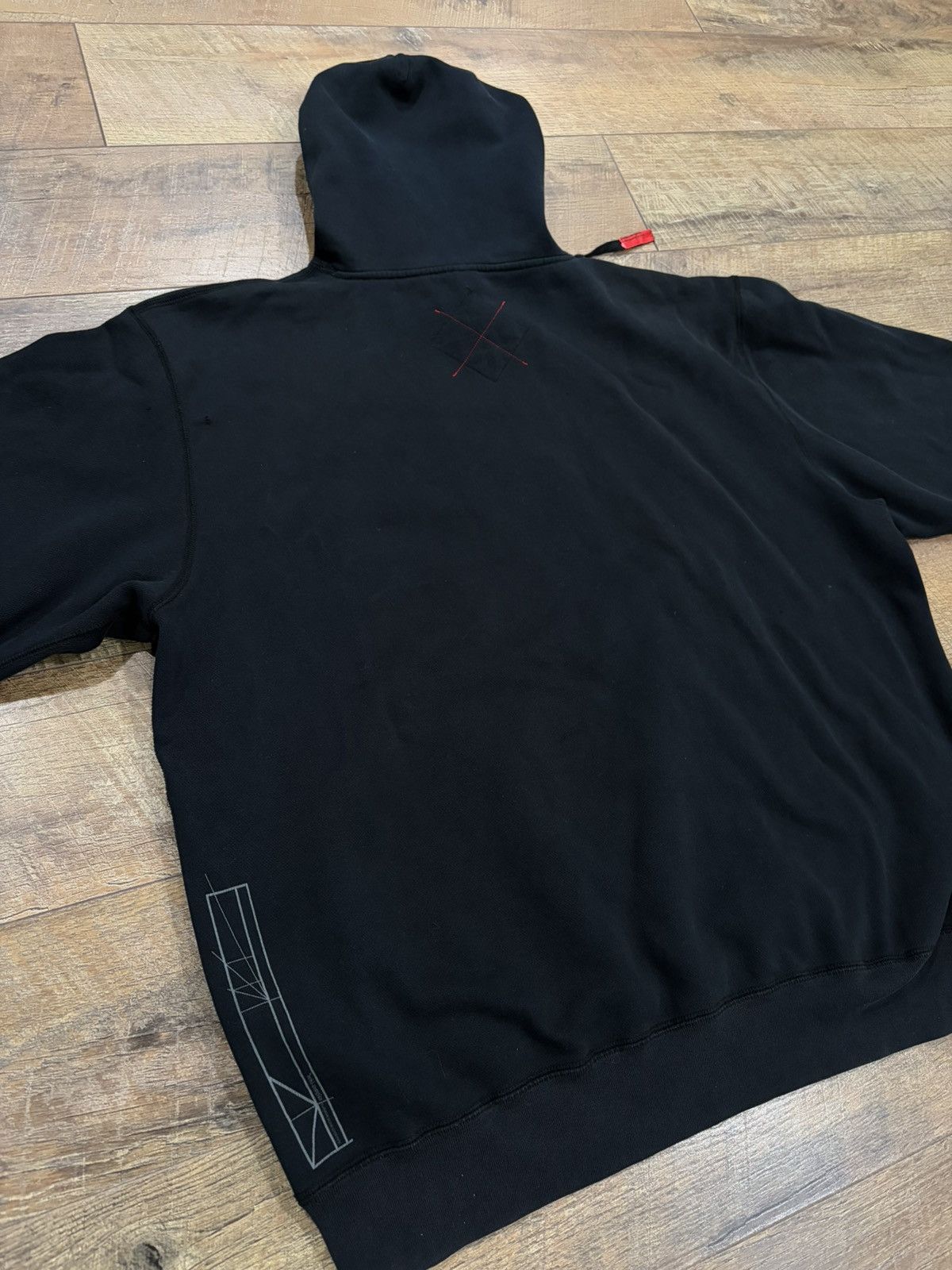 Ecko Unltd. Vintage Y2k Ecko Unltd. Logo Stitched Hoodie Black Red XXL Size US XXL / EU 58 / 5 - 8 Thumbnail
