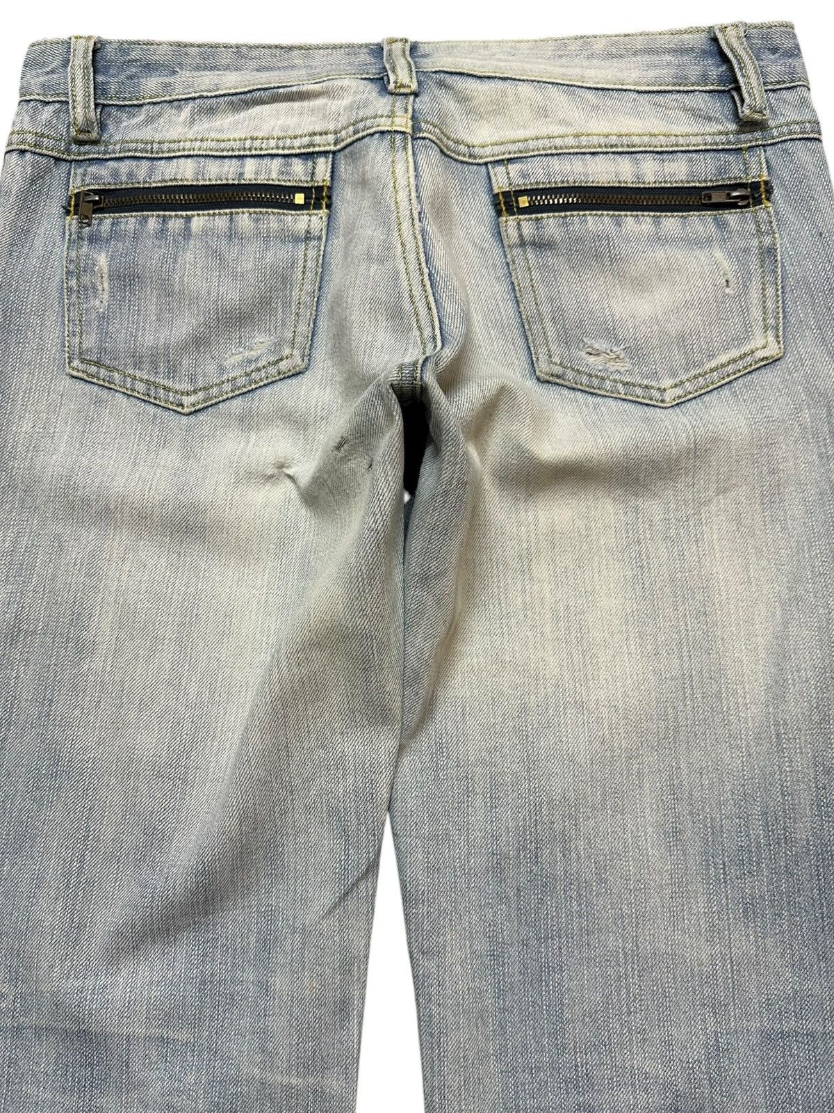 Japanese Brand Vintage Ice Jeans Flare Bell Bottom Faded Denim Size US 30 / EU 46 - 7 Thumbnail