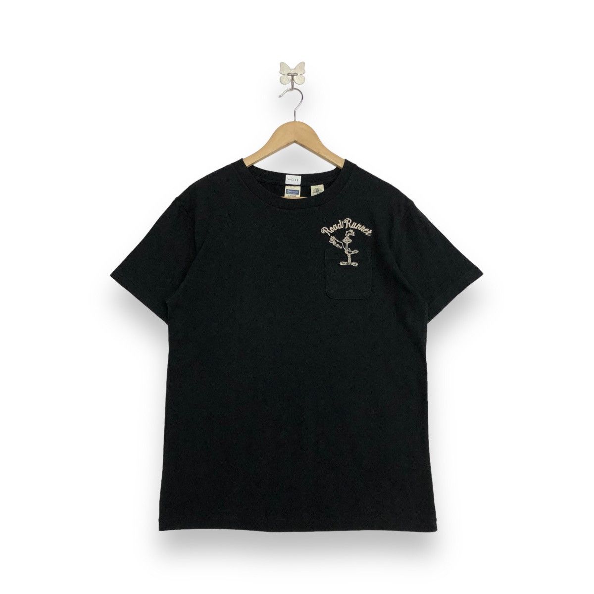image of Vintage Cheswick Road Runner Warner Bros Looney Tunes Tees in Black, Men's (Size Large)