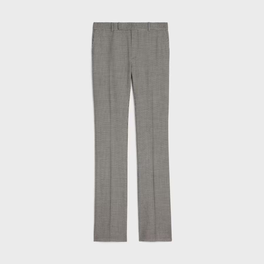 Celine o1loc1c0525 Flared Pants in Wool in Multicolor Size US 38 / EU 54 - 1 Thumbnail