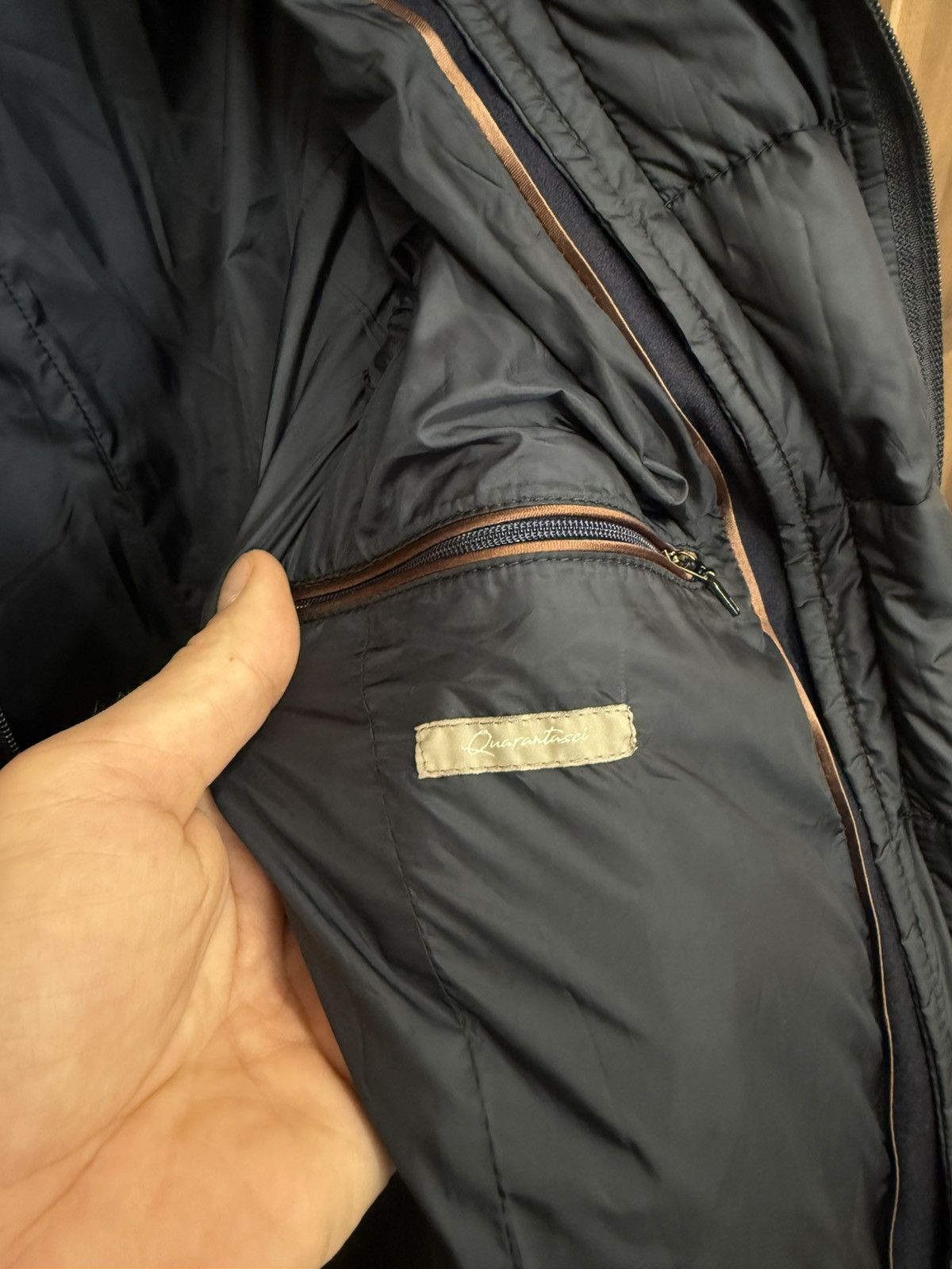 Paoloni Paoloni Quarantasei Navy Blue Wool Coat Jacket Size US S / EU 44-46 / 1 - 15 Thumbnail