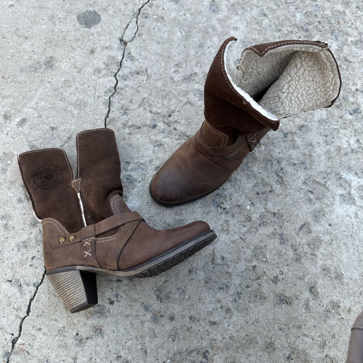 Hypebeast Vintage Women’s Leather Boots Tamari’s Size 39 Winter Y2K Size US 9 / IT 39 - 1 Thumbnail