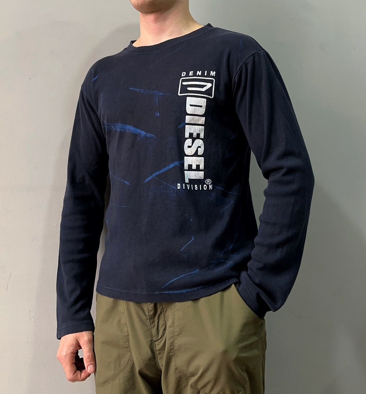 Diesel × Diesel Black Gold × Vintage Vintage 90’s Diesel Denim Division Long Sleeve Size US M / EU 48-50 / 2 - 1 Thumbnail