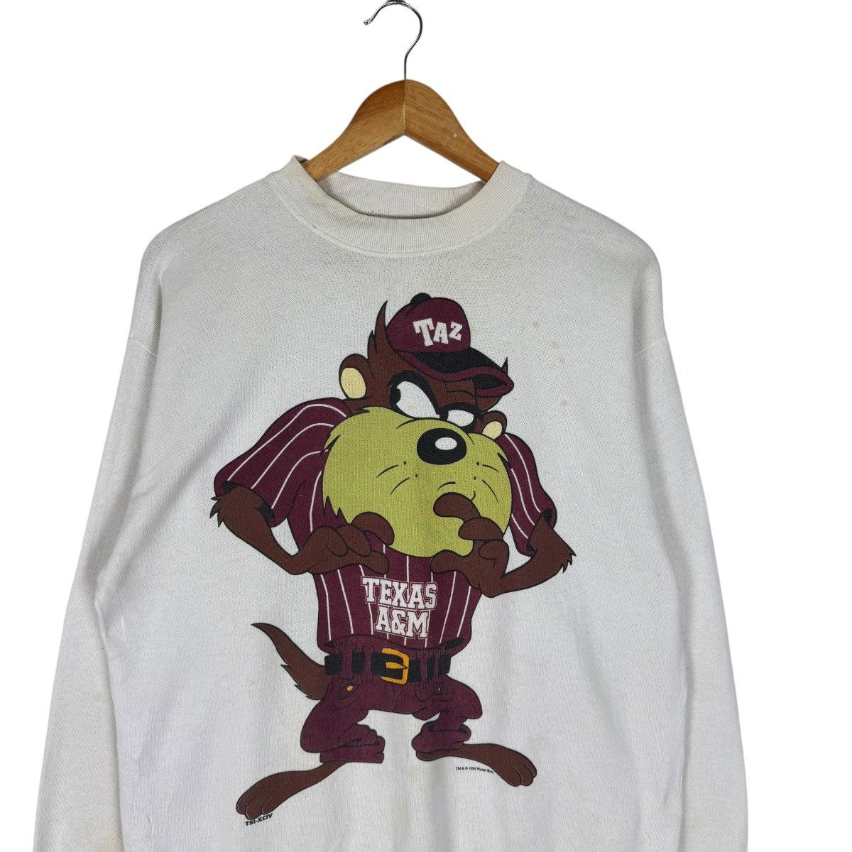 Warner Bros ☀️LOONEY TUNES TAZ TEXAS 1994 SWEATSHIRT Size US L / EU 52-54 / 3 - 3 Thumbnail