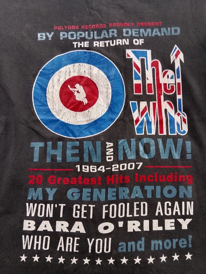 Band Tees Vintage The Who Size US S / EU 44-46 / 1 - 3 Thumbnail