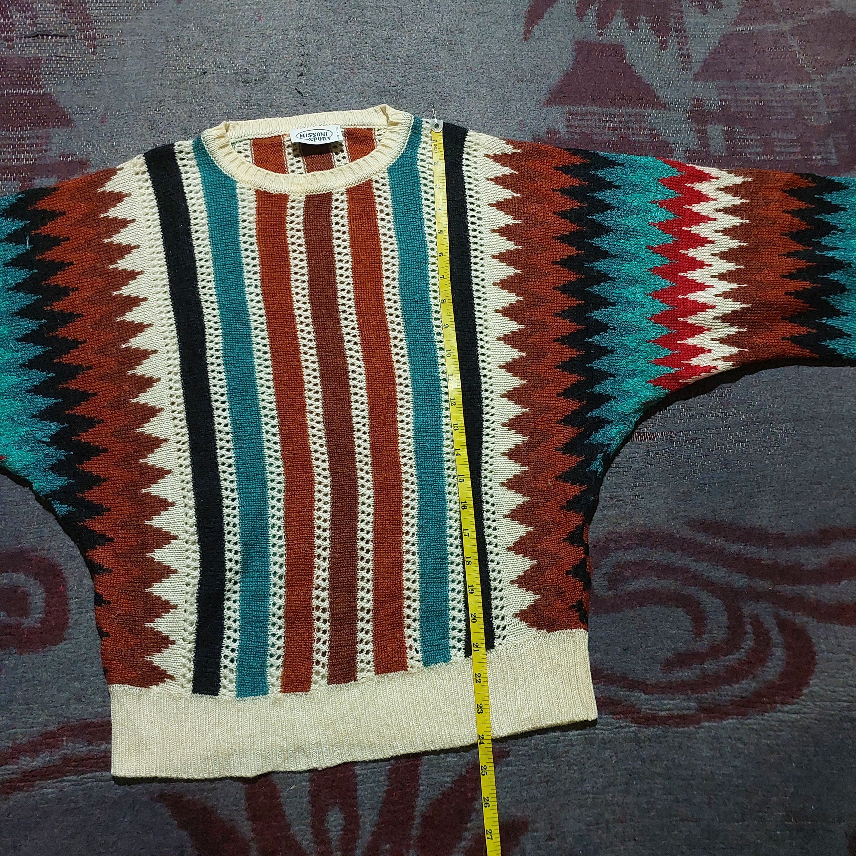 Missoni Missoni Sport multicolor stripe knitwear Size US S / EU 44-46 / 1 - 15 Thumbnail