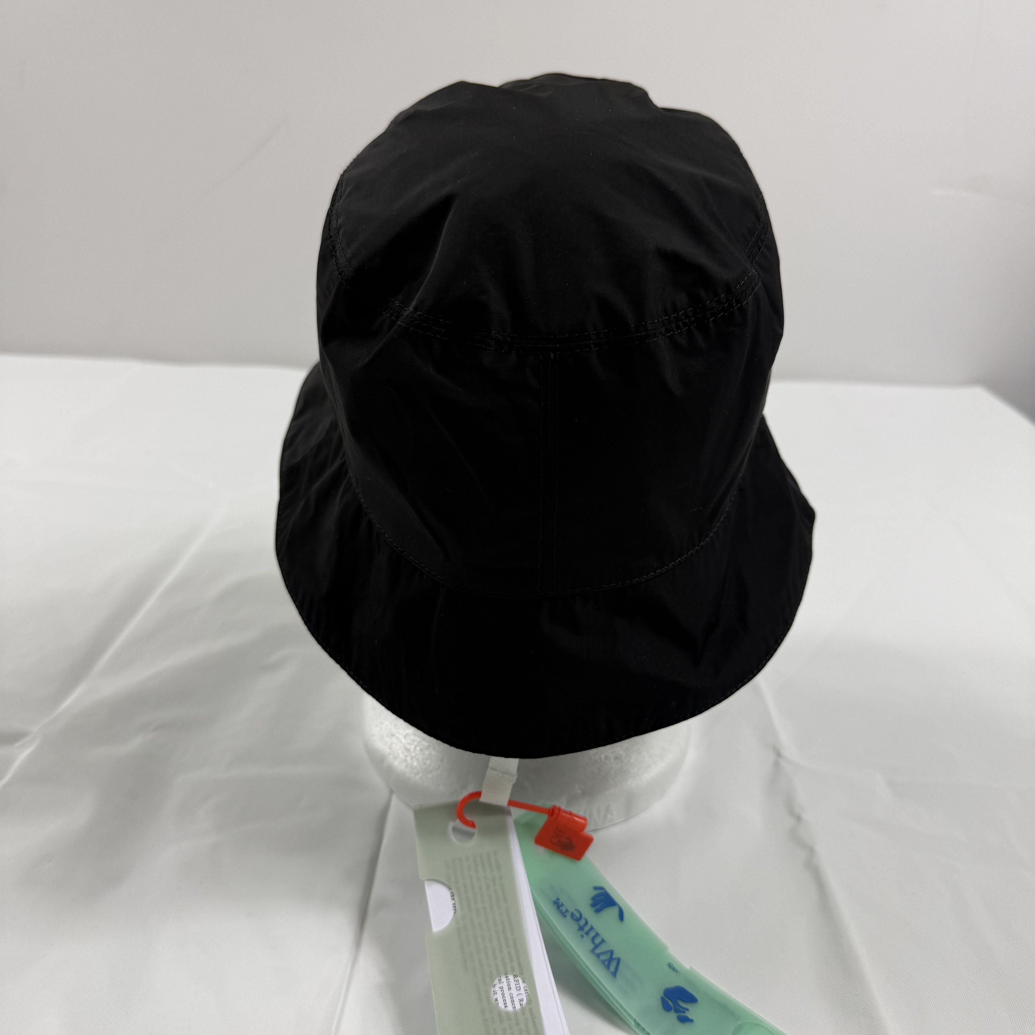 Off-White Off-White Black Bucket Hat Yellow Logo Patch O/S NEW Size ONE SIZE - 4 Thumbnail