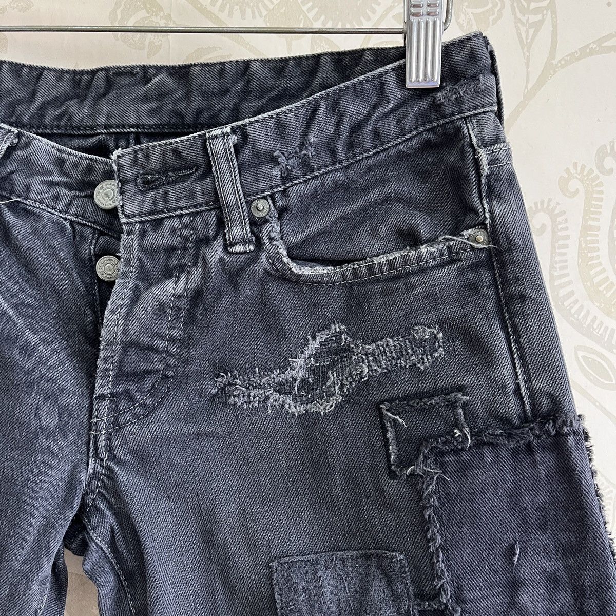 Hysteric Glamour × Tornado Mart × Vintage Hysteric Glamour Patches Kapital Distressed Denim Size US 30 / EU 46 - 6 Thumbnail