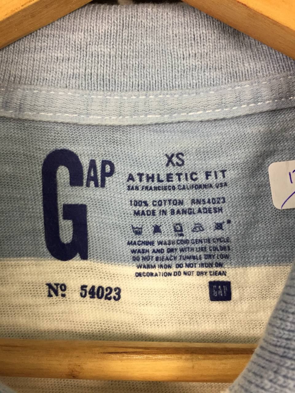 Gap GAP Athletic Fit Striped Polo Shirt Size XS Size US XS / EU 42 / 0 - 5 Thumbnail