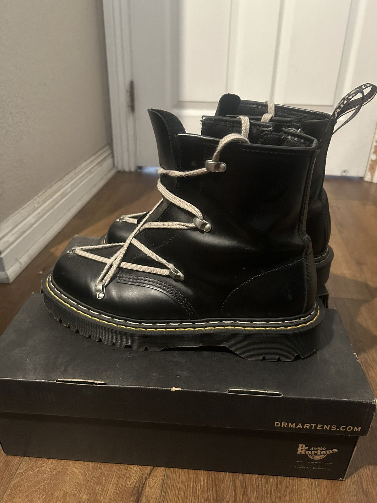 Dr. Martens × Rick Owens Rick Owens Doc Martens Size US 12 / EU 45 - 3 Thumbnail
