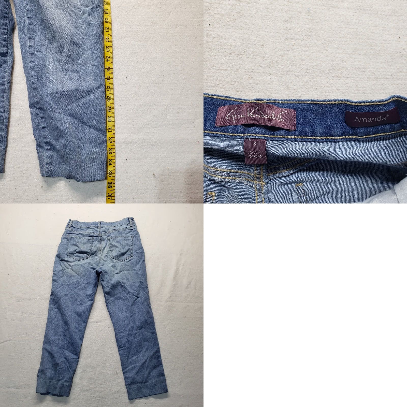 Gloria Vanderbilt Gloria Vanderbilt Amanda Jeans Blue Denim Slimming Women's Ladies Hemmed Size 8 Size 30" / US 8 / IT 44 - 8 Thumbnail