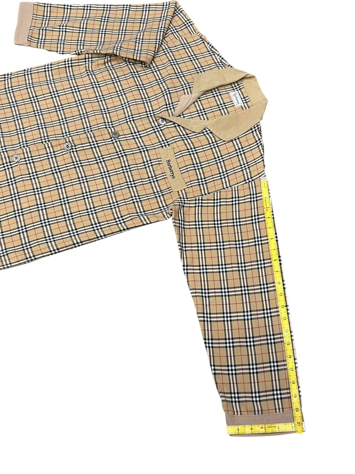 Burberry Vintage BURBERRYS' Nova Check Longsleeve Pajama Shirt Size US S / EU 44-46 / 1 - 13 Thumbnail