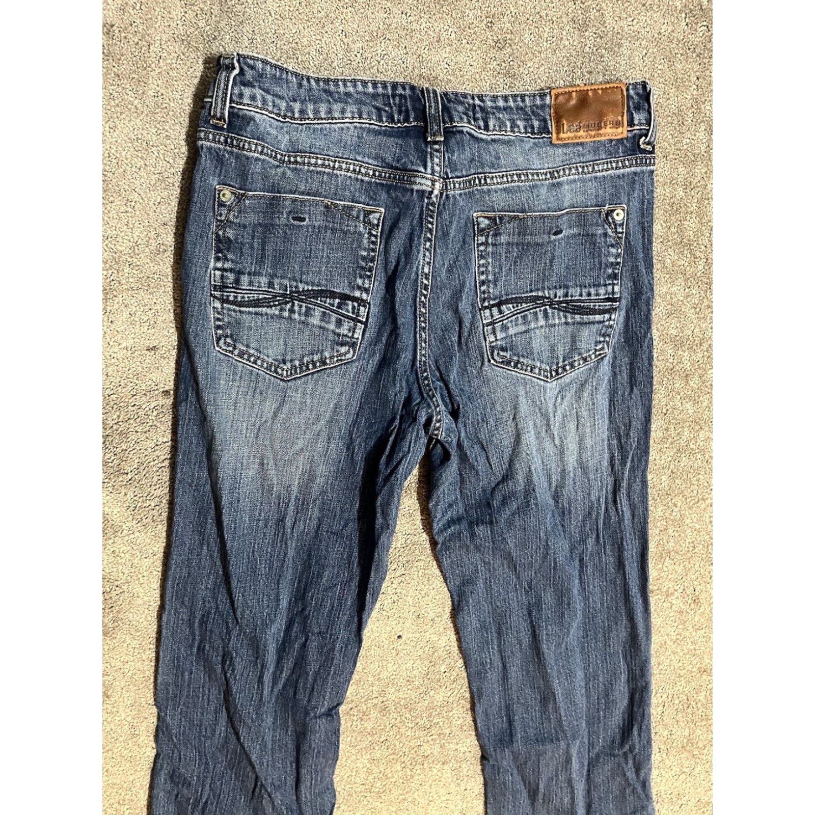 Lee VINTAGE Lee Modern Series L342 Jeans Denim Blue 32x27 Straight Fit 5-Pocket Denim Blue Mens Jeans Size US 32 / EU 48 - 2 Thumbnail