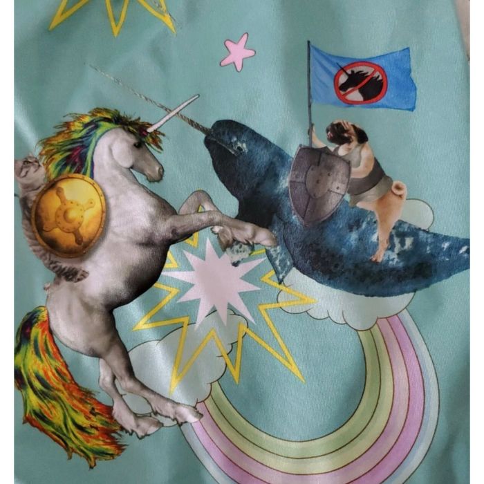 Other Unicorn Pug Gay Pride Rainbow Sleep Lounge Pajama PJ Pants M