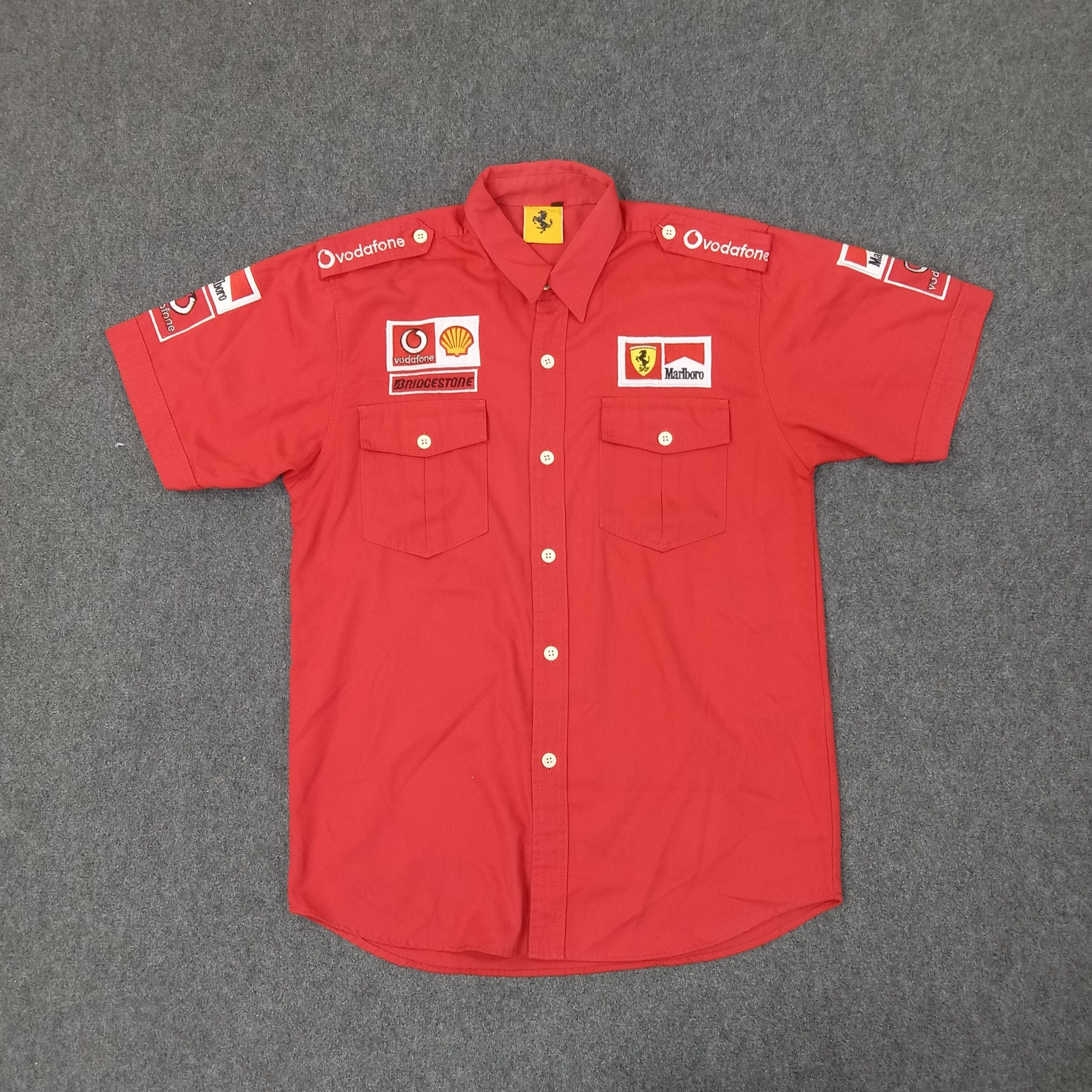 Ferrari Marlboro X Ferrari Racing Motorsports Work Shirt C249N61 Size US L / EU 52-54 / 3 - 1 Thumbnail
