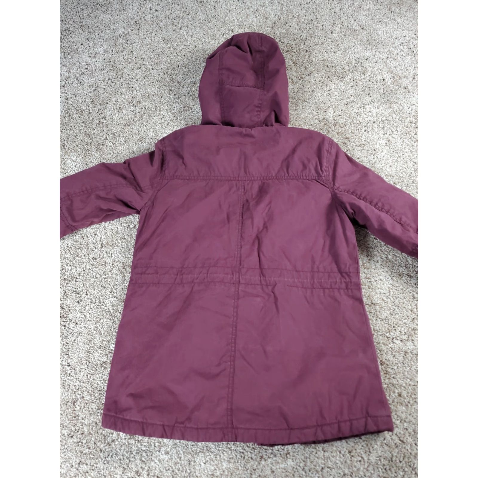 American Eagle Outfitters American Eagle Field Jacket Womens Small Purple Full Zip Fleece Lined Hood Size S / US 4 / IT 40 - 6 Thumbnail