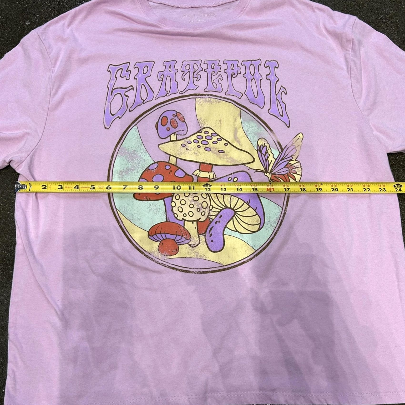 Pinko Compassion Threads Shirt Womens XL Pink Grateful Mushroom Butterfly Graphic T-Shirt Size XL / US 12-14 / IT 48-50 - 5 Thumbnail