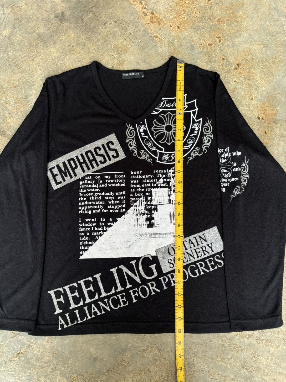 If Six Was Nine × Japanese Brand × Le Grande Bleu (L.G.B.) Y2k Poem Anti-Produce Ifsixwasnine Lgb Style Longsleeve Size US M / EU 48-50 / 2 - 7 Thumbnail