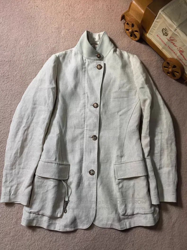Loro Piana Loro Piana Ladies Linen Antique Car Jacket Size M / US 6-8 / IT 42-44 - 1 Thumbnail