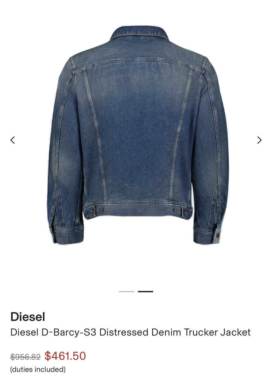 Diesel Diesel D-BARCY-S3 Giacca — Italian Made- L- RARE Size US L / EU 52-54 / 3 - 3 Thumbnail