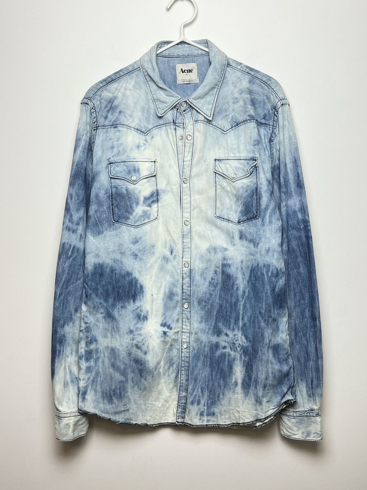 Acne Studios acne vintage bleached travis denim shirt m-l Size US L / EU 52-54 / 3 - 1 Thumbnail