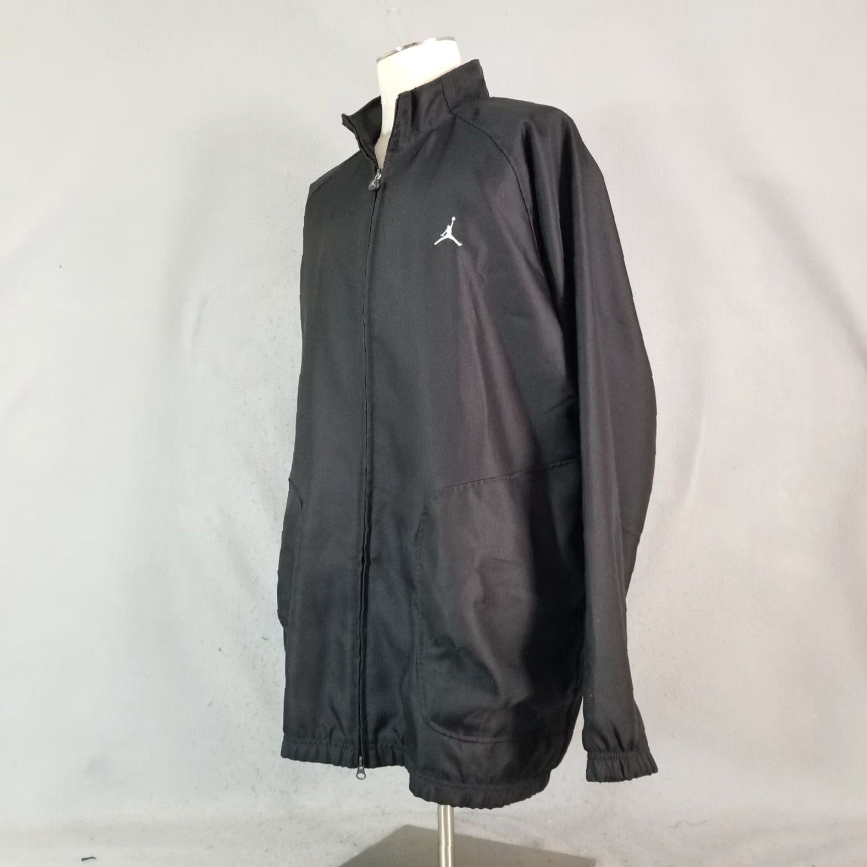 Nike Air Jordan track jacket mens XL extra large oversized black lined sports jacket track Nike Air Jordan