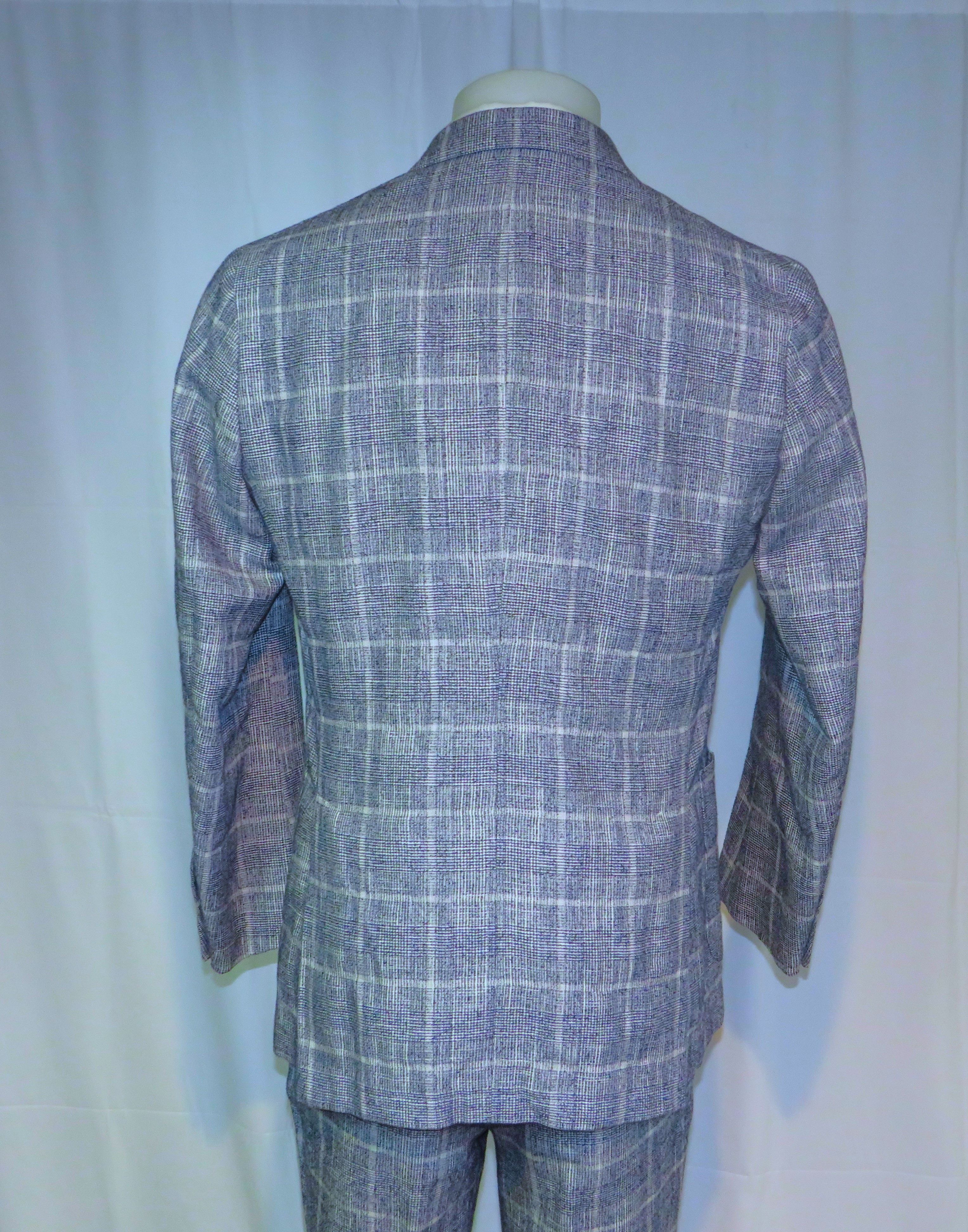 Brooks Brothers Golden Fleece Current Blue Plaid Two Button Suit 40R NWT Size 40R - 12 Thumbnail