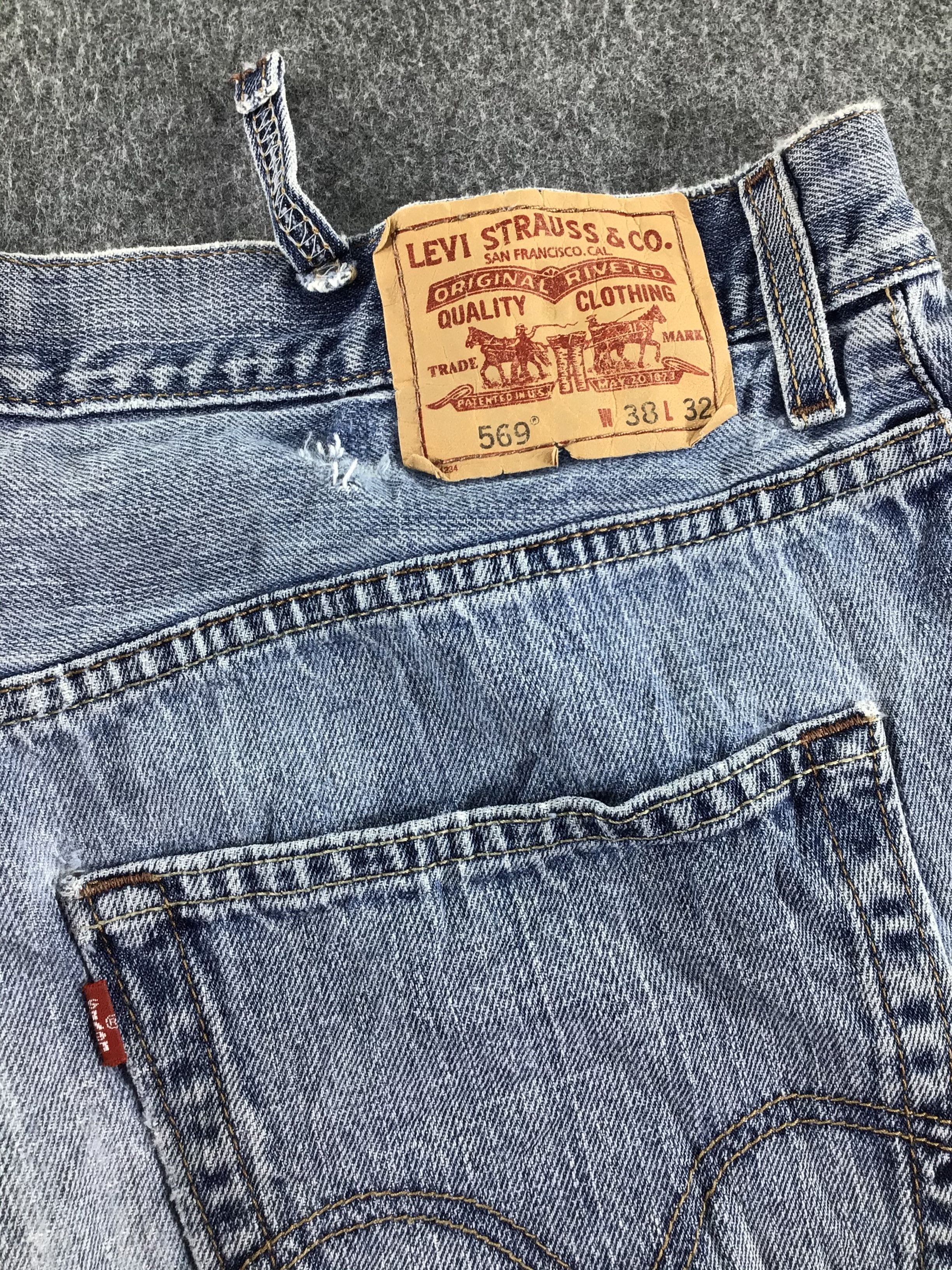 Levi's Vintage Levis 569 Jeans-J593 Size US 38 / EU 54 - 5 Thumbnail