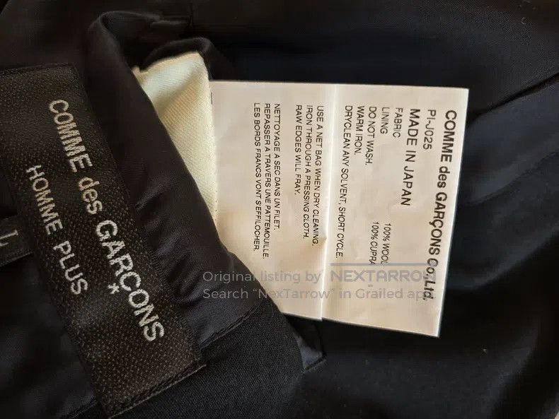 Comme des Garcons Comme Des Garcons Trench coat wool material Size US L / EU 52-54 / 3 - 7 Thumbnail