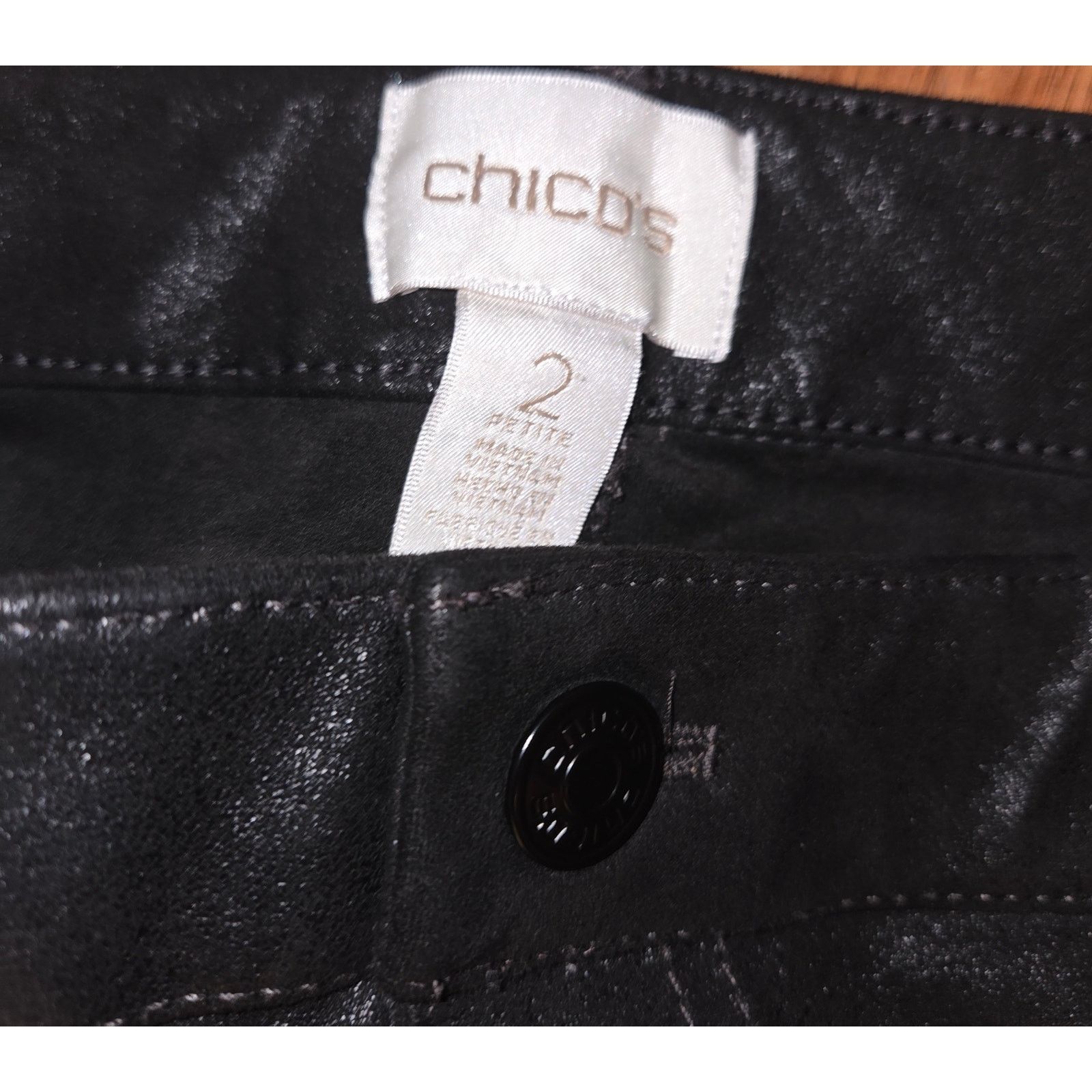 Chicos Chico's Black Professional Stretch Pants - Size 2 Petite Size 26" / US 2 / IT 38 - 4 Thumbnail