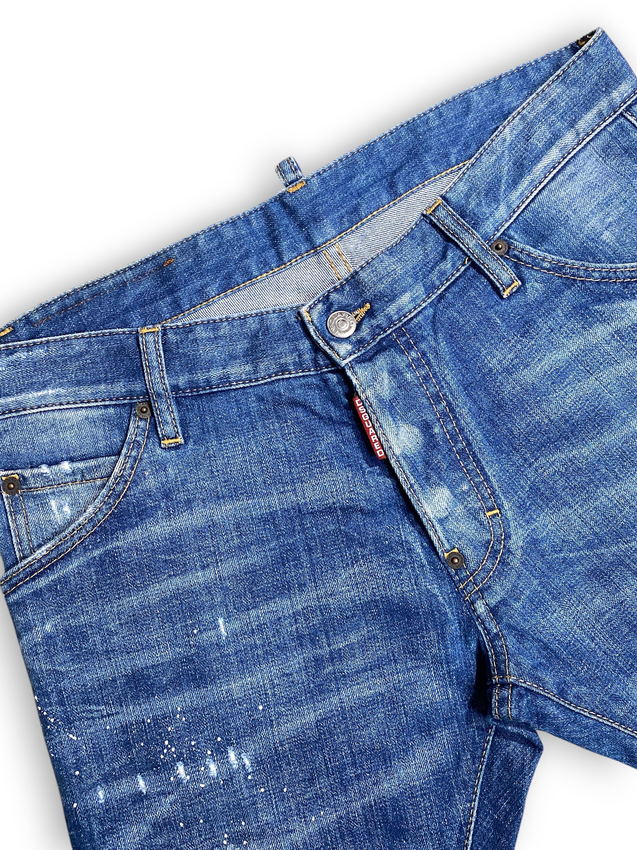 Dsquared2 Dsquared 2 Marine Distressed Washed Denim Shorts Vintage Y2K Size US 32 / EU 48 - 6 Thumbnail