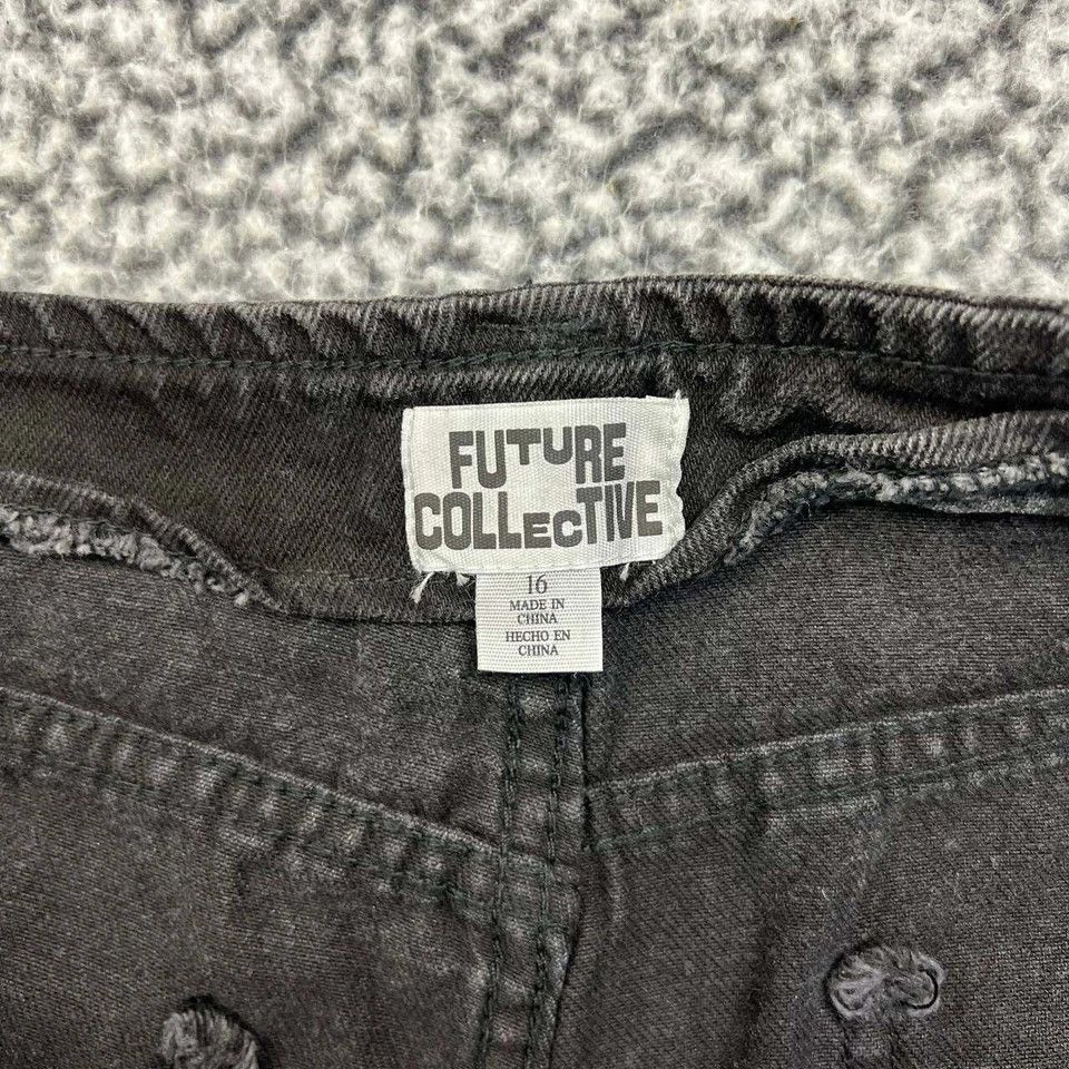 Other Future Collective Capris Pants Women 16 Denim Hook & Eye Size 38" / US 16 / IT 52 - 9 Thumbnail