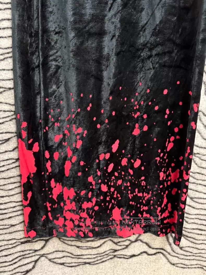 Comme des Garcons Comme des Garcons size F Velvet Bloodstained Long Skirt Size 25" / US 0 / IT 36 - 6 Thumbnail