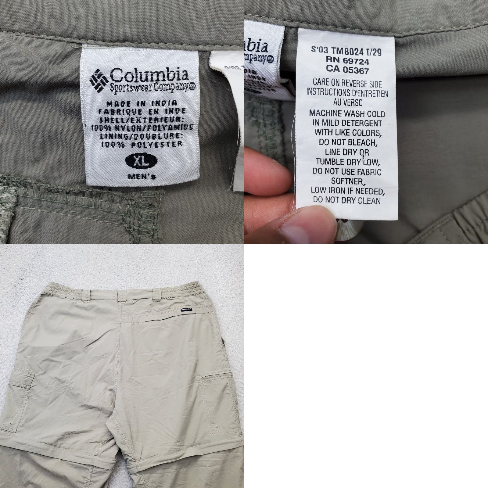 Vintage Columbia Mens XL Green Convertible Cargo Pants Slim? No, Regular Cargo Pants Mens XL Green Columbia Cargo Pants Mens XL Green Streetwear Outdoors Size US 36 / EU 52 - 8 Thumbnail