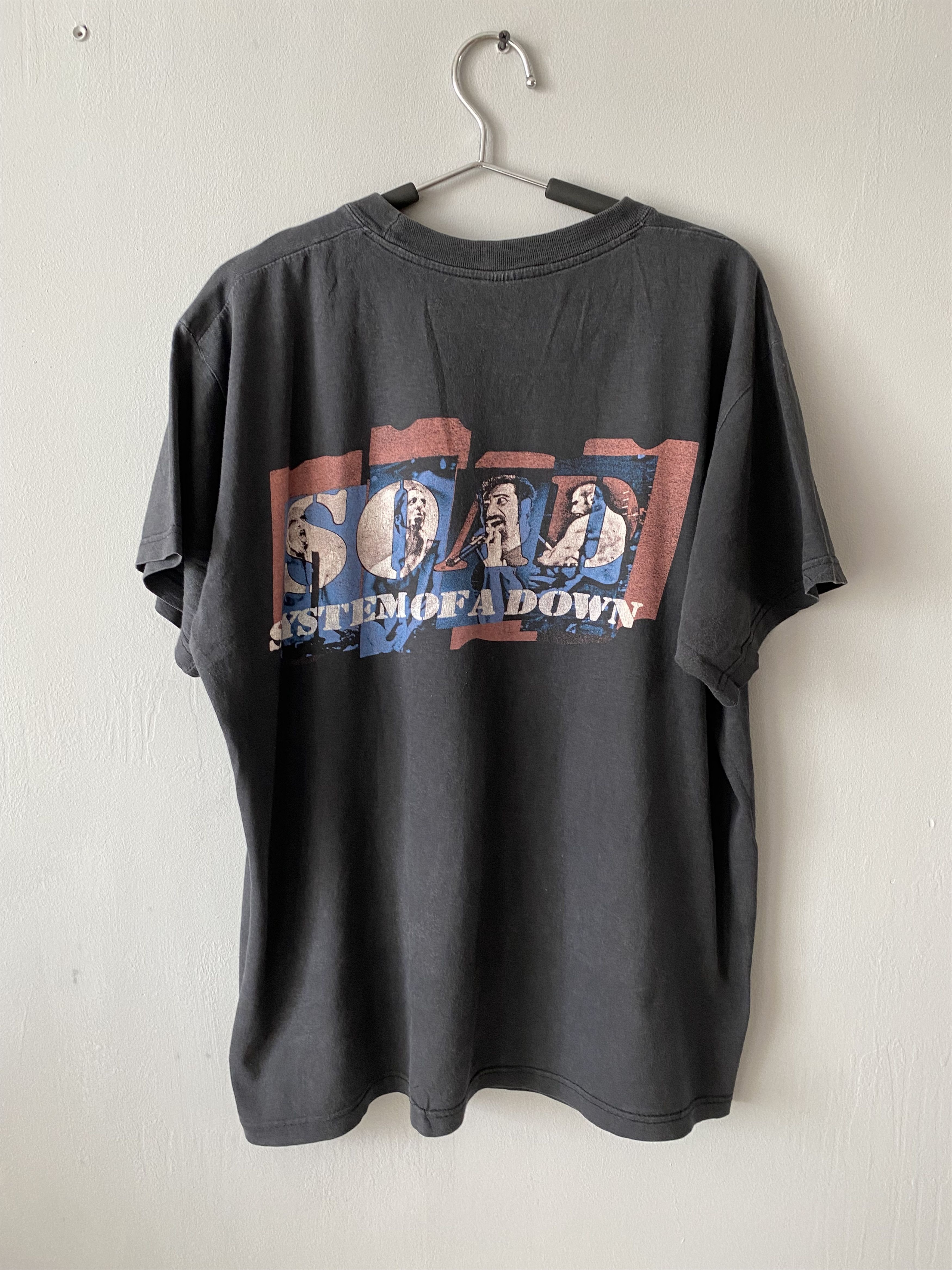 Band Tees × Vintage RARE Vintage 90s System of a Down SOAD metal t-shirt Size US M / EU 48-50 / 2 - 7 Thumbnail