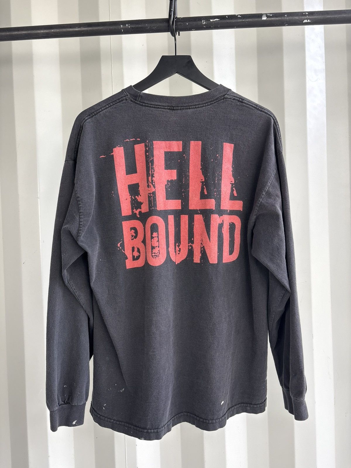 Band Tees Thrashed Pantera Hell Bound Faded Distressed Shirt GRUNGE Size US XL / EU 56 / 4 - 3 Thumbnail