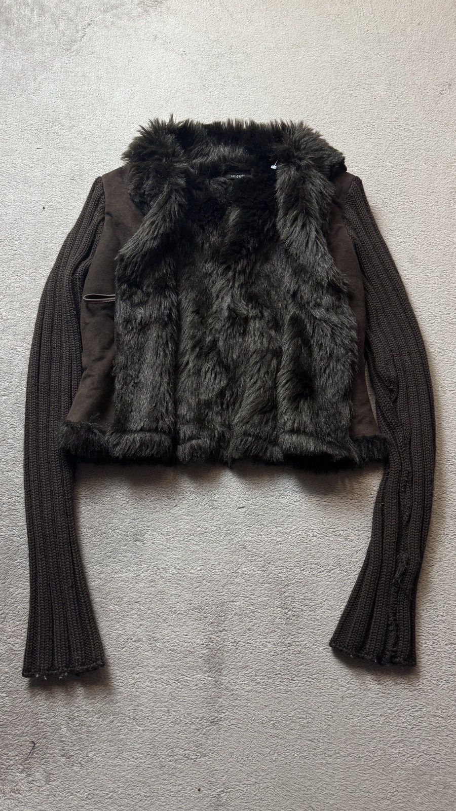 Japanese Brand Y2K Vintage Faux Fur Wool Jacket Hysteric Glamour lgb prada Size S / US 4 / IT 40 - 4 Thumbnail