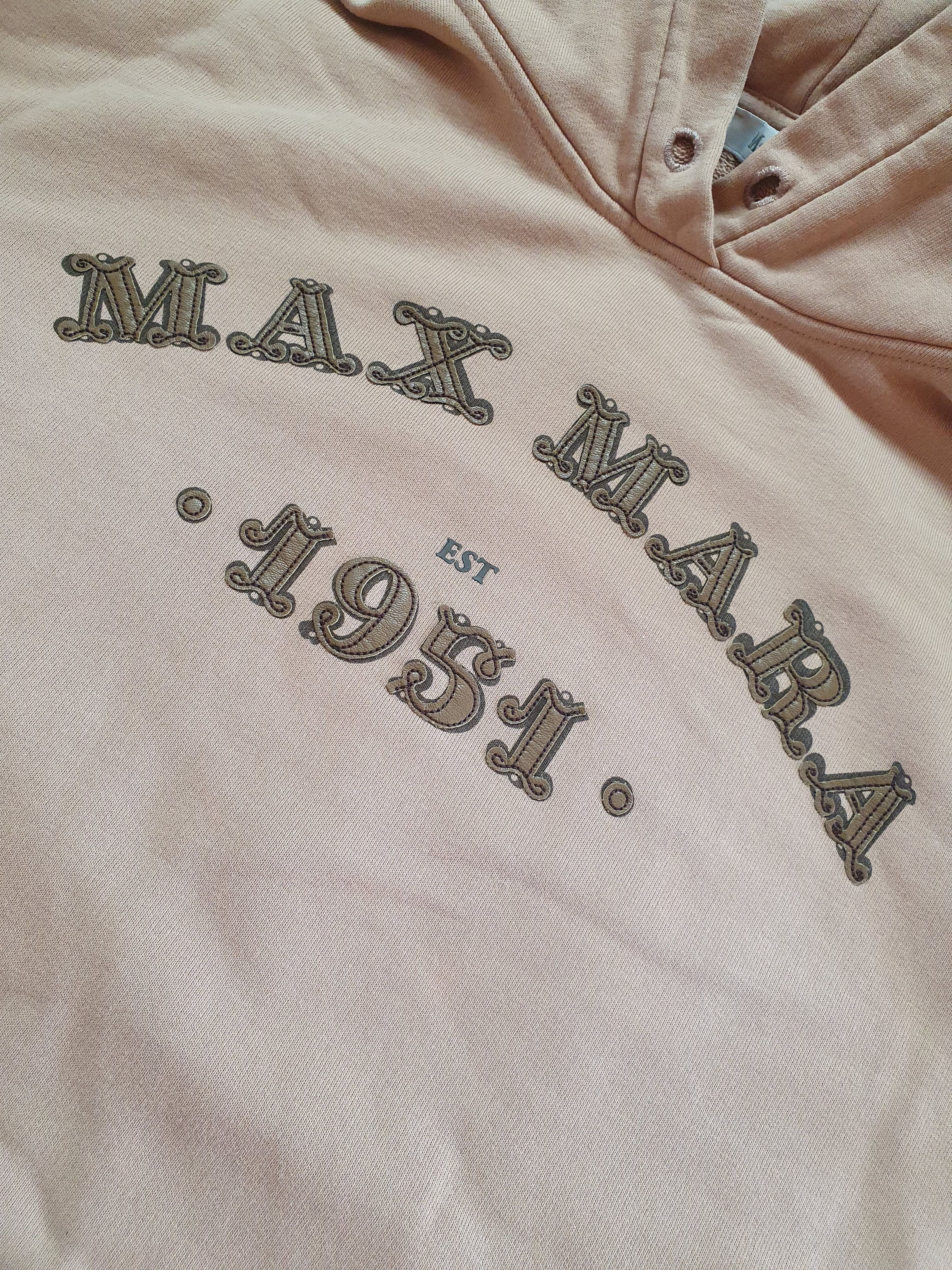 Max Mara Vintage Max Mara women's Hoodie Oversized Tan Sweatshirt Size M / US 6-8 / IT 42-44 - 7 Thumbnail