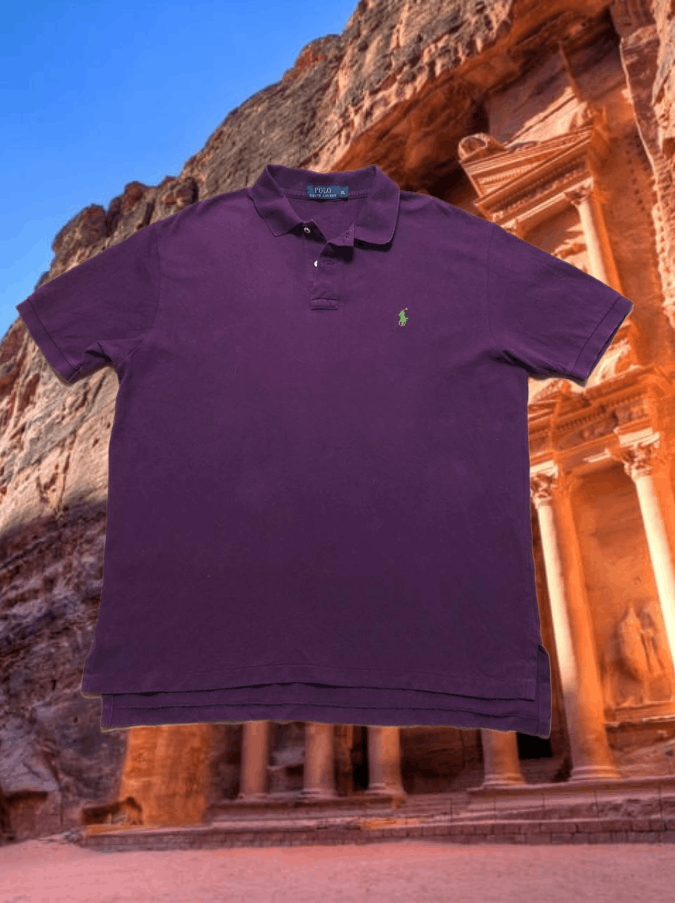 Polo Ralph Lauren Vintage purple Polo Ralph Lauren T-shirt Y2K size XL Size US XL / EU 56 / 4 - 1 Thumbnail