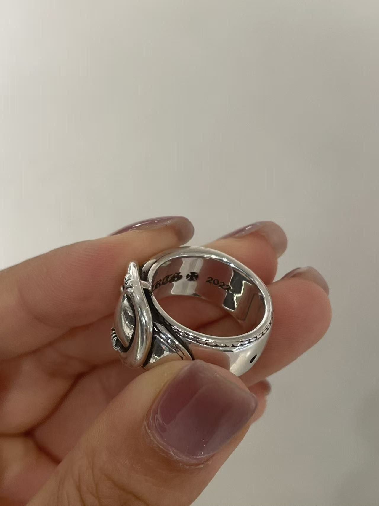 Chrome Hearts Silver Belt Gunslinger Ring