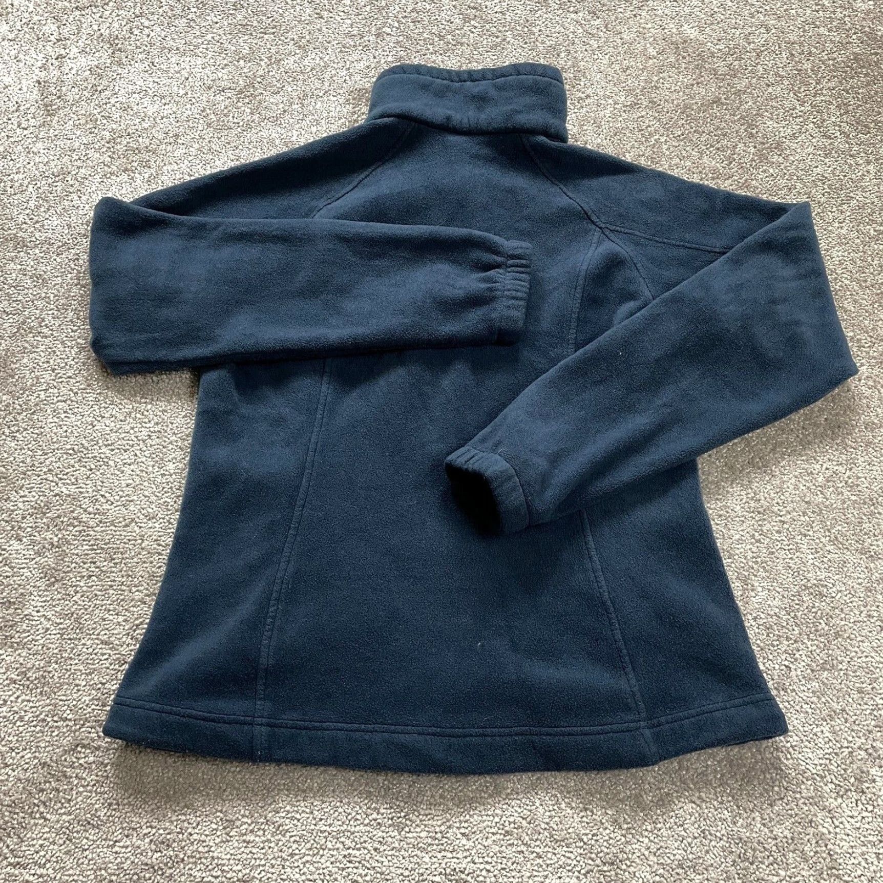 Vintage Columbia Benton Springs Fleece Jacket Womens Large Blue Full Zip Pockets Outdoor Jacket Size L / US 10 / IT 46 - 2 Thumbnail