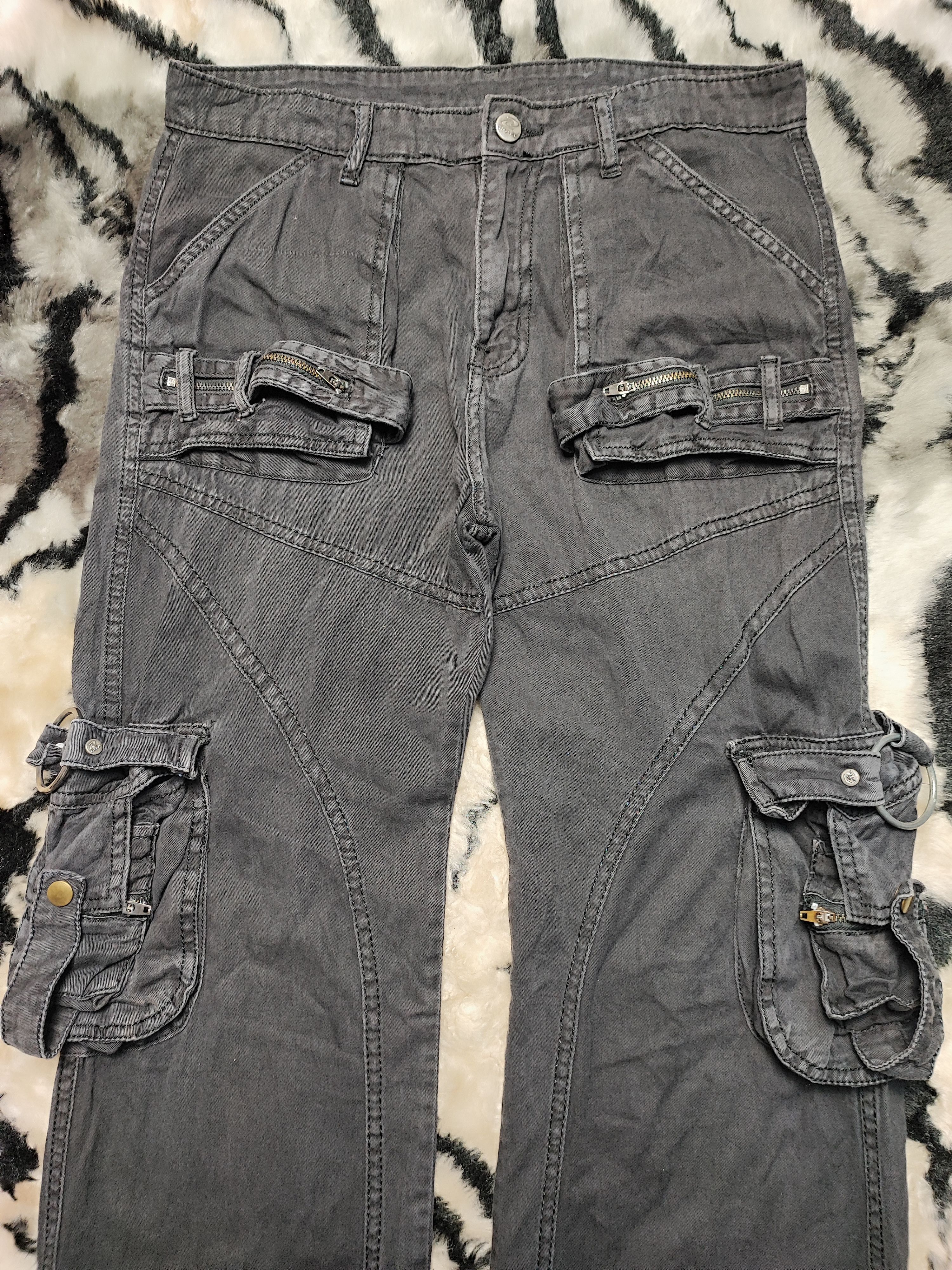 Japanese Brand PUNK STYLE BONDAGE MULTIPOCKET PANTS JAPAN Size US 30 / EU 46 - 5 Thumbnail