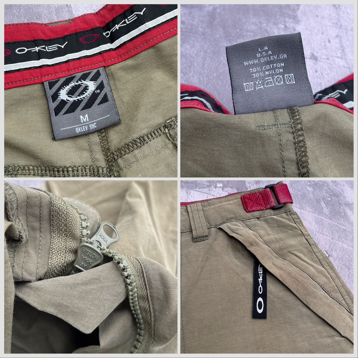 Oakley 🔥Rare OAKLEY Cargo Shorts Vintage Logo Size US 32 / EU 48 - 3 Thumbnail