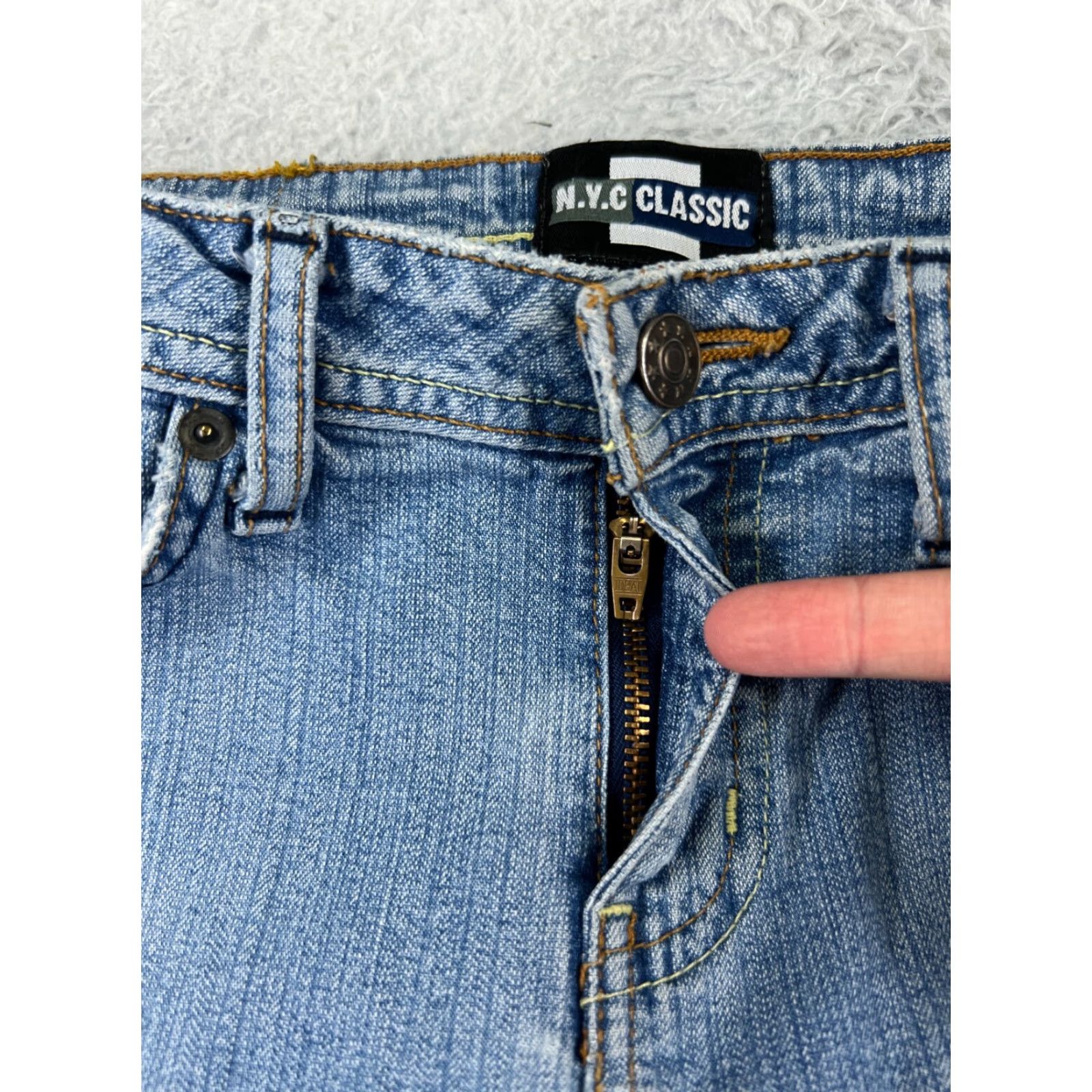 Vintage Buckle Bke Bootcut Jeans Women 25 Blue Denim Low Rise 25x28 Stretch 5-Pocket Regular Fit Size 42" / US 20 - 7 Thumbnail