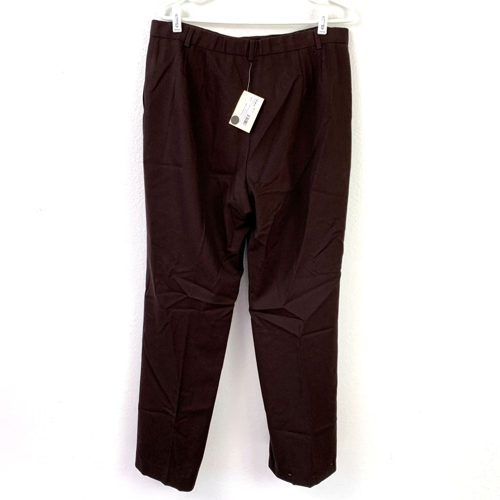 Pendleton VINTAGE Pendleton Brown Wool Stretch Dress Pants Trousers Womens 14 NWT Size 36" / US 14 / IT 50 - 4 Thumbnail