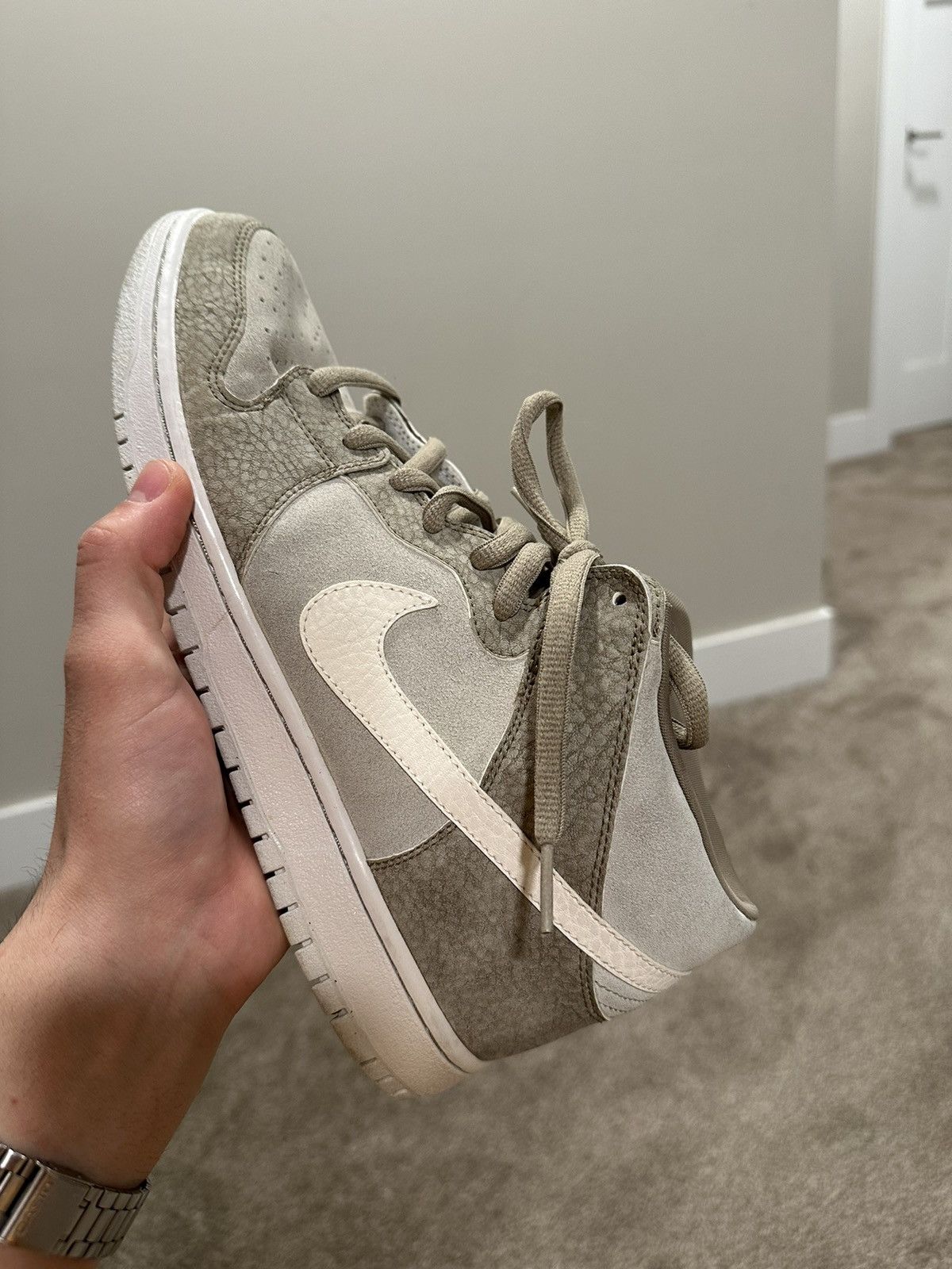 Nike Nike SB Dunk Mid Pro khaki/light stone 2012 Size US 10.5 / EU 43-44 - 5 Thumbnail