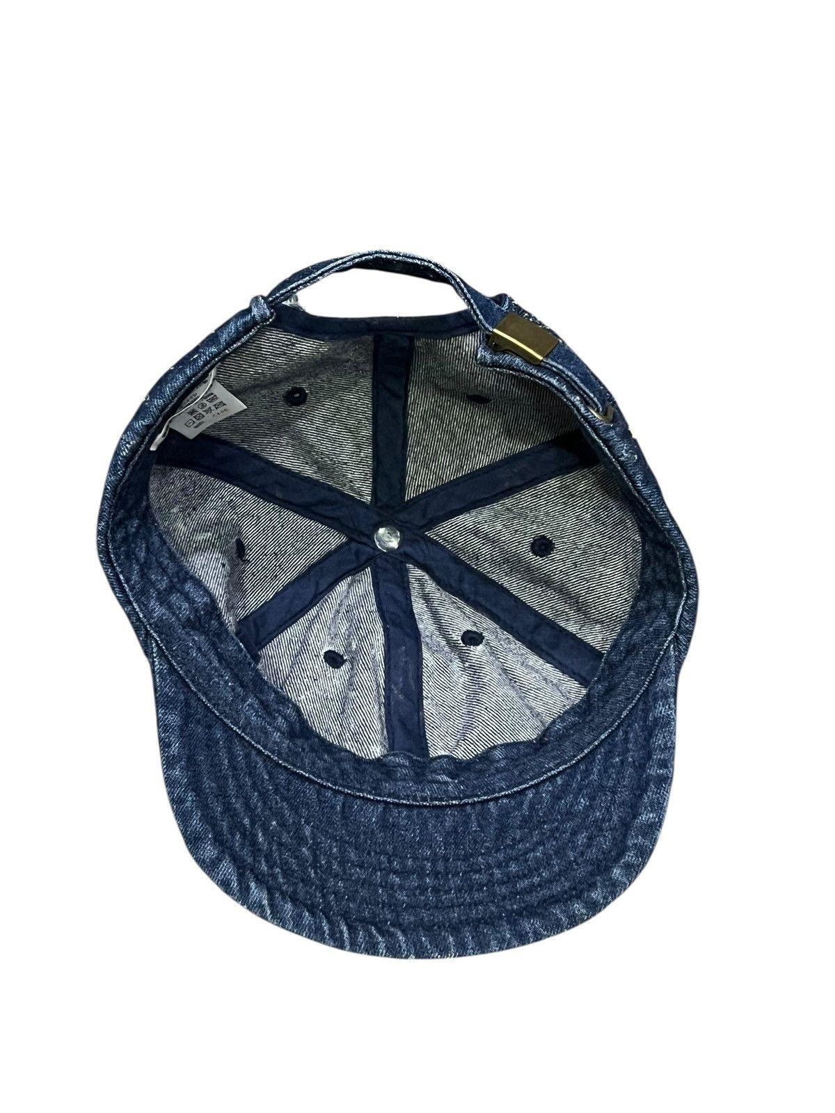 Indigo Grunge Art Spilled Paint Indigo Short Brim Hat Kapital Style Size ONE SIZE - 13 Thumbnail