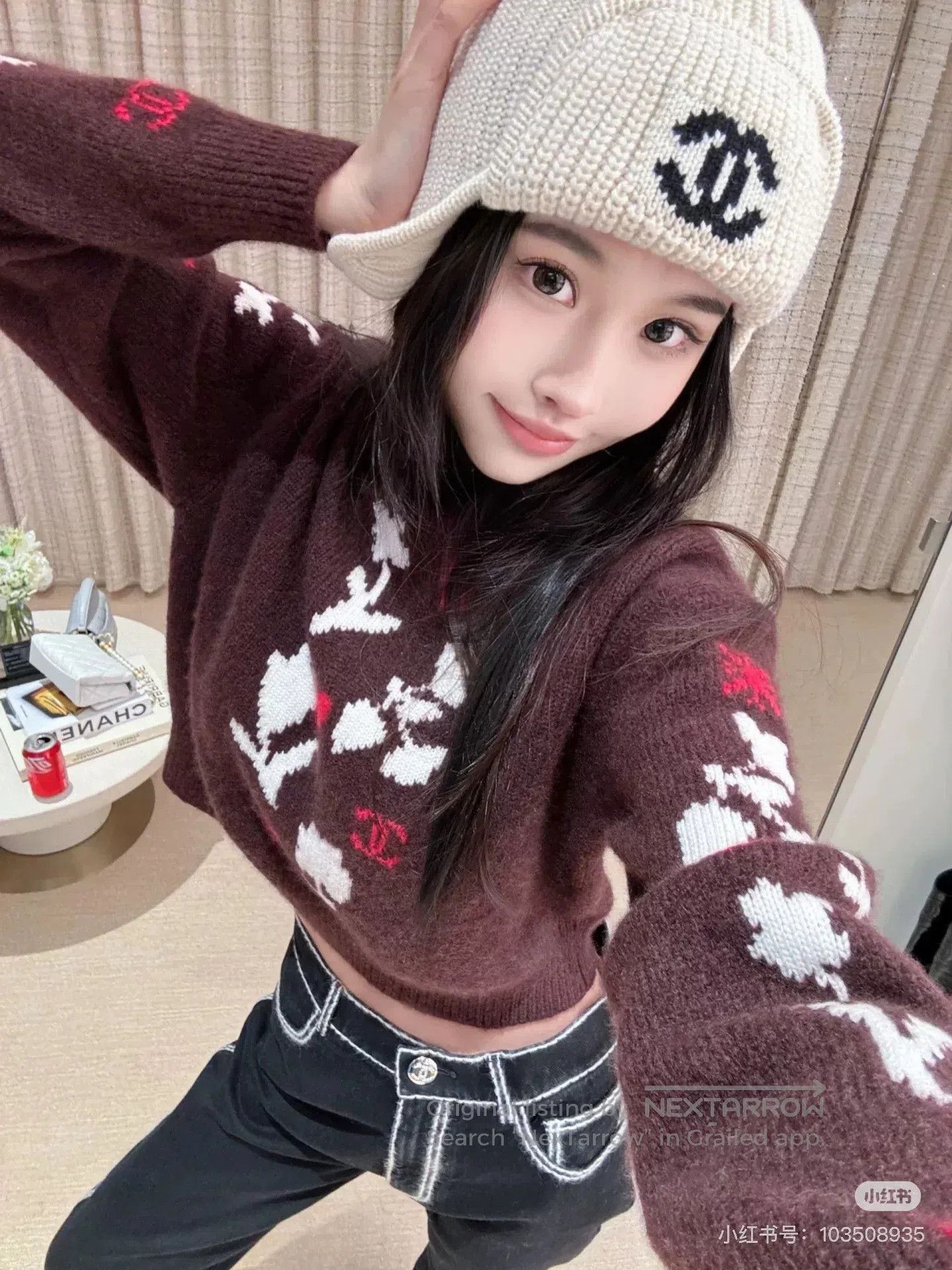 Chanel chanel coco neige floral knit sweater. Size US M / EU 48-50 / 2 - 9 Thumbnail