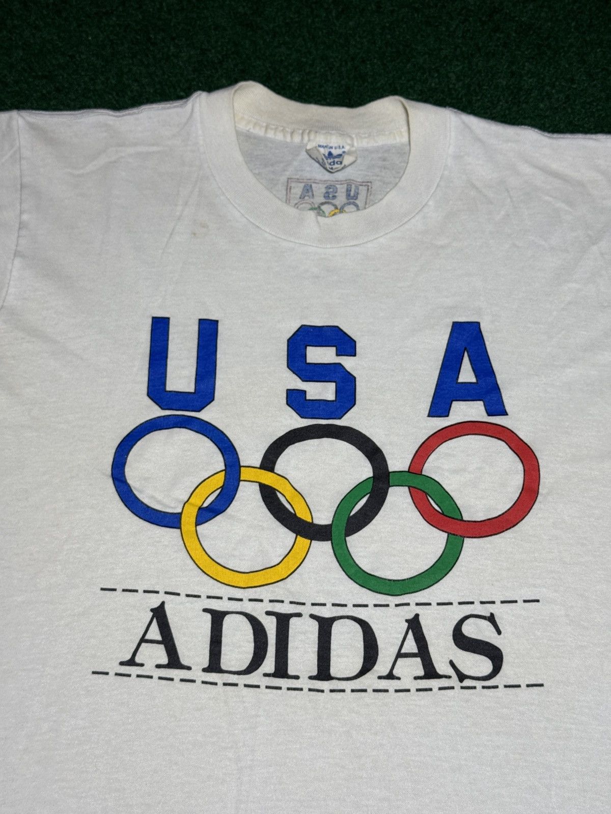 Adidas × Vintage vintage Adidas USA Olympic 1988 Summer Games T-shirt Size US M / EU 48-50 / 2 - 2 Thumbnail