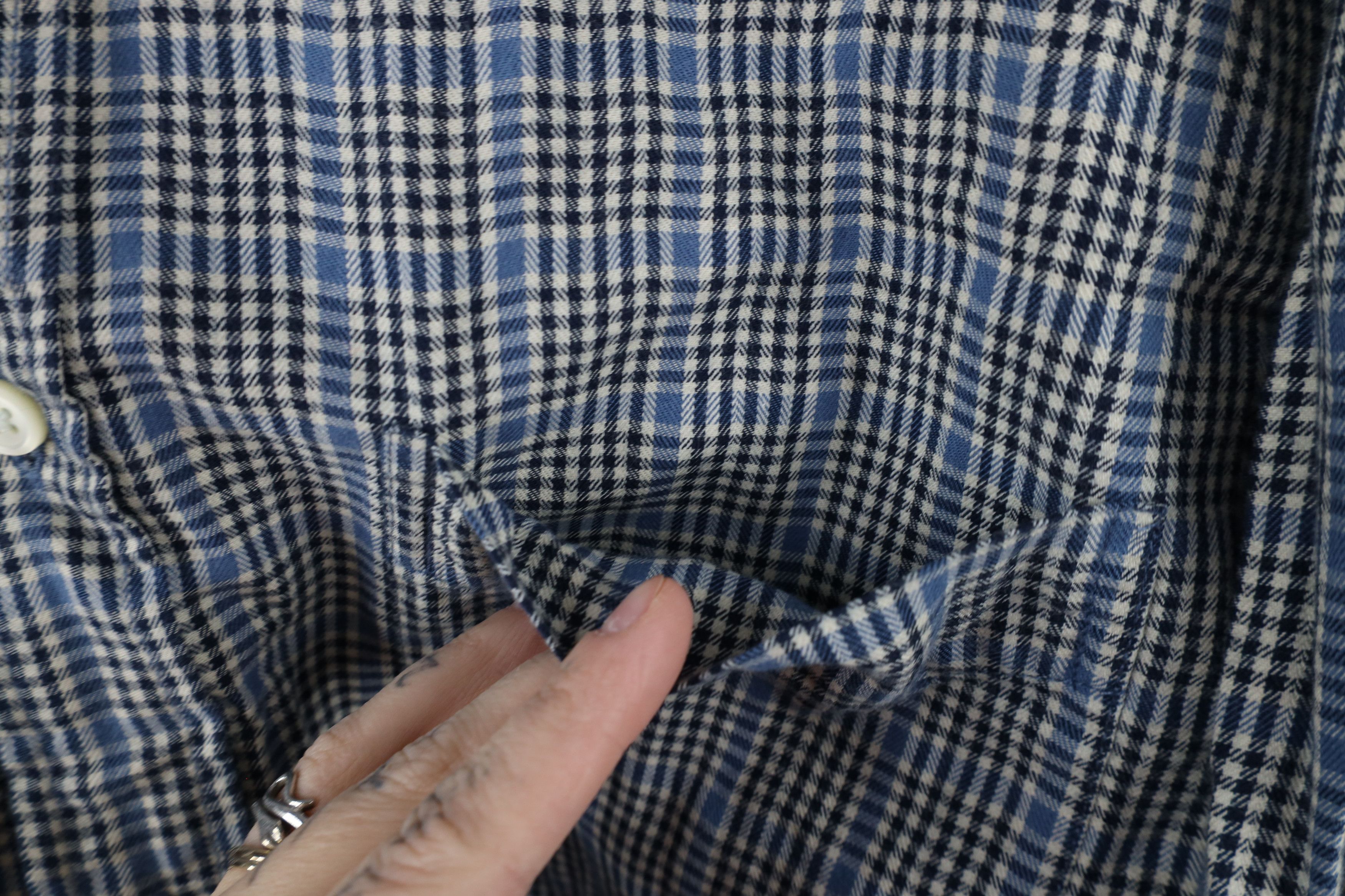 Gap × Vintage Vintage Y2K 2001 Gap Plaid Flannel Button Down Shirt Size US L / EU 52-54 / 3 - 4 Thumbnail